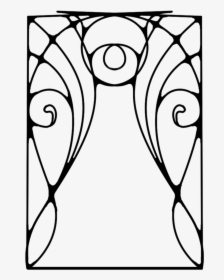 Transparent Art Nouveau Png - Art Nouveau Line Work, Png Download, Free Download