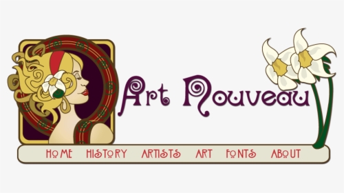 Clip Art History Of Header And - Art Nouveau Logo Png, Transparent Png, Free Download