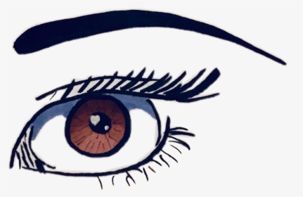 #eye #browneye #hearteye #brown #see #eyes #freetoedit - Cartoon, HD Png Download, Free Download