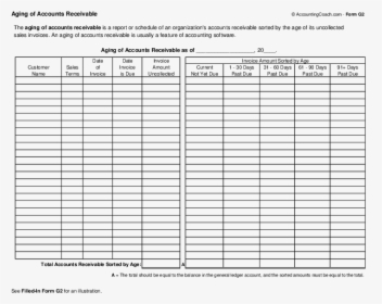 Aging Accounts Payable Form, HD Png Download, Free Download