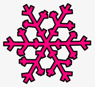 Clip Art Pink Snowflake Clipart - Transparent Background Snowflake Clipart, HD Png Download, Free Download