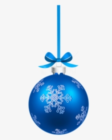 Christmas Snowflakes Png Transparent Background - Blue Christmas Ball Png, Png Download, Free Download