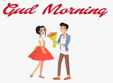 Gud Morning Png Clipart - Happy Valentine's Day Couple, Transparent Png, Free Download