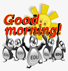 Good Morning Clipart Image Black And White Library - Wednesday Good Morning Penguin, HD Png Download, Free Download