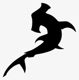 Hammerhead Shark Silhouette Scalloped Hammerhead - Hammerhead Shark Silhouette, HD Png Download, Free Download