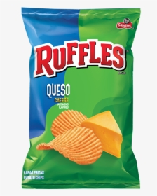 Ruffles® Queso Cheese Flavored Potato Chips - Potato Chip, HD Png Download, Free Download