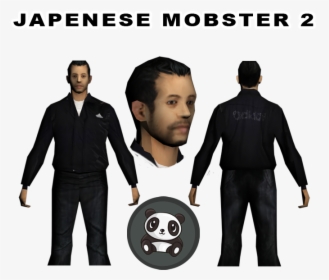 [shw] Japanese Mobster - Draw A Cute Panda, HD Png Download, Free Download