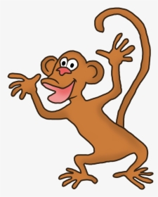 Funny Monkey Clipart - Cartoon Monkey Transparent Background, HD Png Download, Free Download