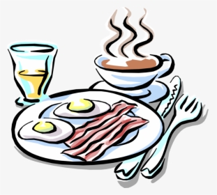 Bacon And Eggs Coffee - Clipart Brunch, HD Png Download, Free Download