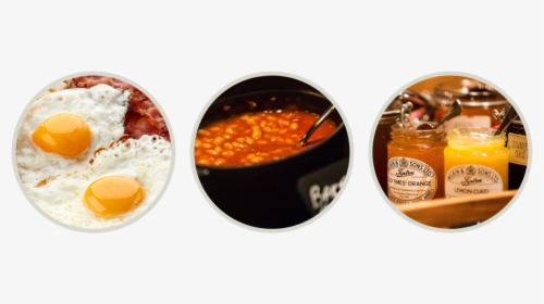 Fried Egg, Scrambled Eggs, Bacon, Beans, Porridge - Baked Beans, HD Png Download, Free Download