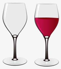 Red Wine Wine Glass Euclidean Vector - Wine Glass Vactor Png, Transparent Png, Free Download
