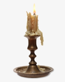 Brass Candlestick - Old Candlestick, HD Png Download, Free Download
