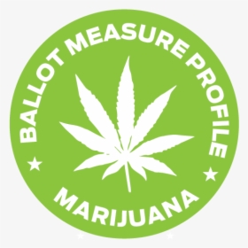 Marijuana Ballot Initiative Button"   Class="img Responsive - Black And Yellow Weed Leaf, HD Png Download, Free Download