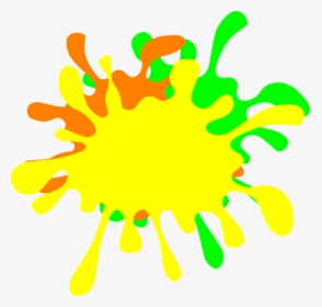 Color Splat Png Transparent - Yellow Slime Splat Transparent, Png Download, Free Download