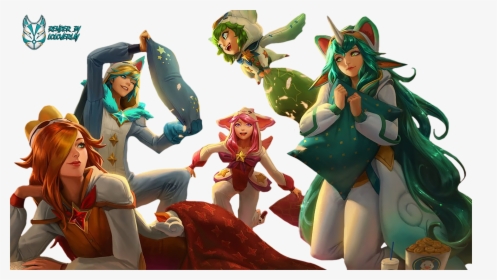 Pajama Guardian Render Lol Verlay League Of Legends - League Of Legends Pajama Guardian Soraka, HD Png Download, Free Download