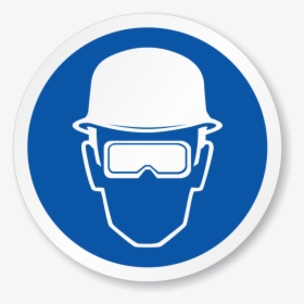 Symbol Free Download Wear - Hard Hat Safety Glasses Sign, HD Png Download, Free Download