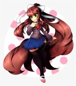 Doki Doki Literature Club , Png Download - Monika Is Free Ddlc, Transparent Png, Free Download