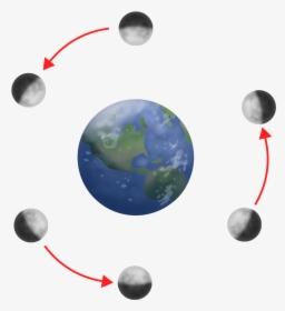 Moon Orbit Around Earth Png, Transparent Png, Free Download
