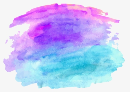 #paint #acuarela - Watercolour Purple And Blue, HD Png Download, Free Download