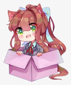 #monika #ddlc #dokidoki #monikasad #justmonika #anime - Doki Doki Monika Cute, HD Png Download, Free Download