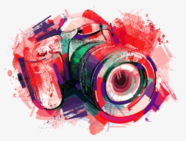 Camera Photography Watercolor Painting - Camera Logo Png Colored, Transparent Png, Free Download