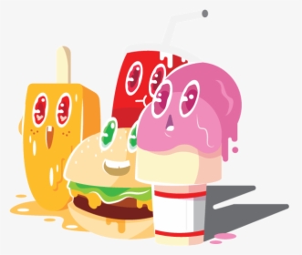 Melting Food Group Homepage Cute Melting Icecream Website, HD Png Download, Free Download