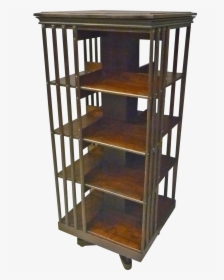Tall Rotating Bookcase - Antique Rotating Bookcase Thompson, HD Png Download, Free Download