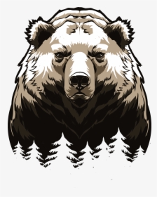 Grizzly Bear - Grizzly Bear Vector Png, Transparent Png, Free Download