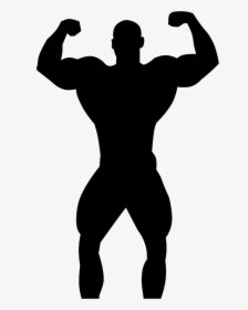 - Bodybuilder Silhouette Png Clipart , Png Download - Body Builder Silhouette Png, Transparent Png, Free Download