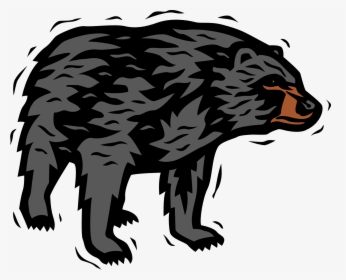 Transparent Bear Vector Png - American Black Bear Cartoon, Png Download, Free Download