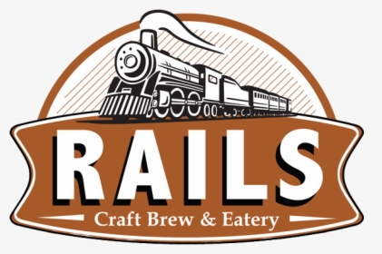 Rails Craft Brew And Eatery - Cartoon Steam Engine Train, HD Png Download, Free Download