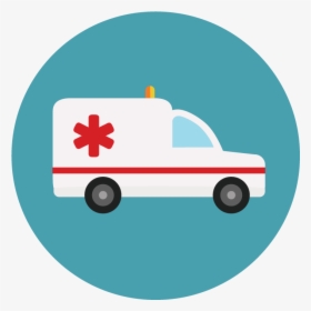 Medical Clipart Ambulance - Ambulance Round Icon Png, Transparent Png, Free Download