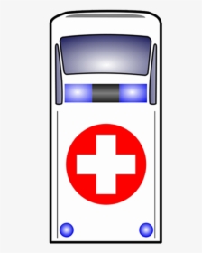 Ambulance Showing From Top View - Ambulance Top View Png, Transparent Png, Free Download