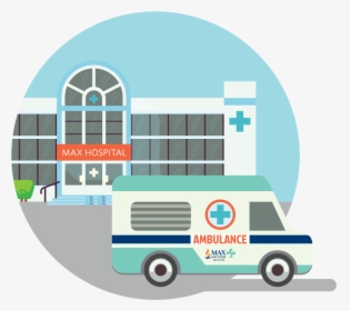 Los Angeles - Max Hospital Ambulance Png, Transparent Png, Free Download