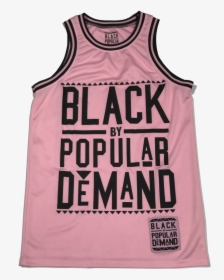 Black By Popular Demand® Pink Unisex Basketball Jersey - Active Tank, HD Png Download, Free Download