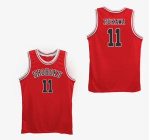 Slam Dunk Shohoku 11 Rukawa Hanamichi Basketball Jersey - Troy Bolton Jersey Hsm3, HD Png Download, Free Download