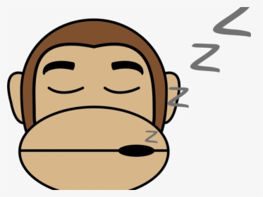 Gorilla Clipart Monkey - Sleeping Monkey Png, Transparent Png, Free Download