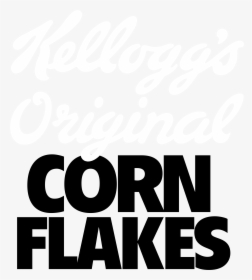 Kellogg"s Original Corn Flakes Logo Black And White - Corn Flakes Logo, HD Png Download, Free Download