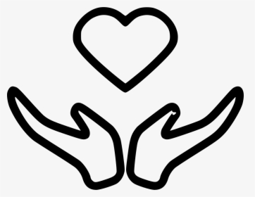 Hands Care Heart - Hands Charity Icon Png, Transparent Png, Free Download