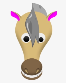 Zz Horse Face Comic Animal 555px - Horse Mask Clipart, HD Png Download, Free Download