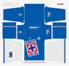 Kit Cruz Azul Dream League Soccer, HD Png Download, Free Download