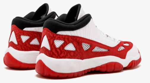 Air Jordan 11 Retro Low Ie Bg Black / Red / White Low - Sneakers, HD Png Download, Free Download