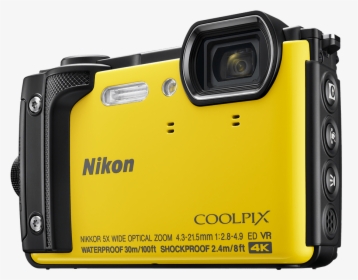 Nikon Coolpix W300 - Nikon Coolpix W300 Yellow, HD Png Download, Free Download