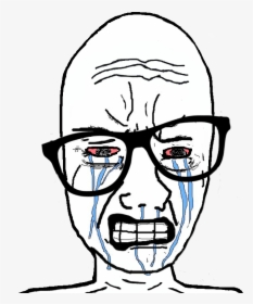 Crying Wojak , Png Download - Crying Angry Rage Face, Transparent Png ...
