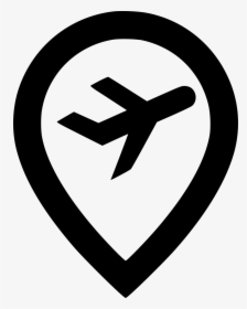 Pin Png Icon - Icon Location Pin Airport, Transparent Png, Free Download