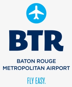Btr Logo With Tagline - Baton Rouge Metropolitan Airport Logo, HD Png Download, Free Download