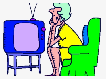 Tv Shows Clipart Tv Advertisement - Woman Watching Tv Png, Transparent Png, Free Download