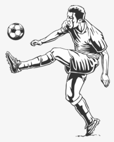 Football Player Sport Illustration - Drawing Of Movement In Football, HD Png Download, Free Download