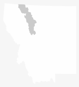 Outline Of The Flathead Basin In Montana - Montana State University College Republicans, HD Png Download, Free Download