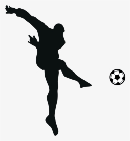 Sports Dxf Soccer Silhouette Clipart Players Transparent - Soccer Silhouette Clipart Transparent, HD Png Download, Free Download